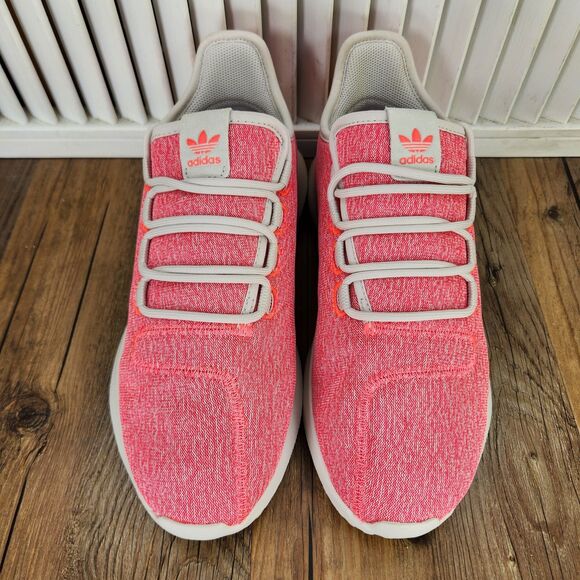 Adidas Tubular Shadow Womens Sz 7.5 Aero Pink Knit Running Sneakers Shoes B22636 - Picture 8 of 9